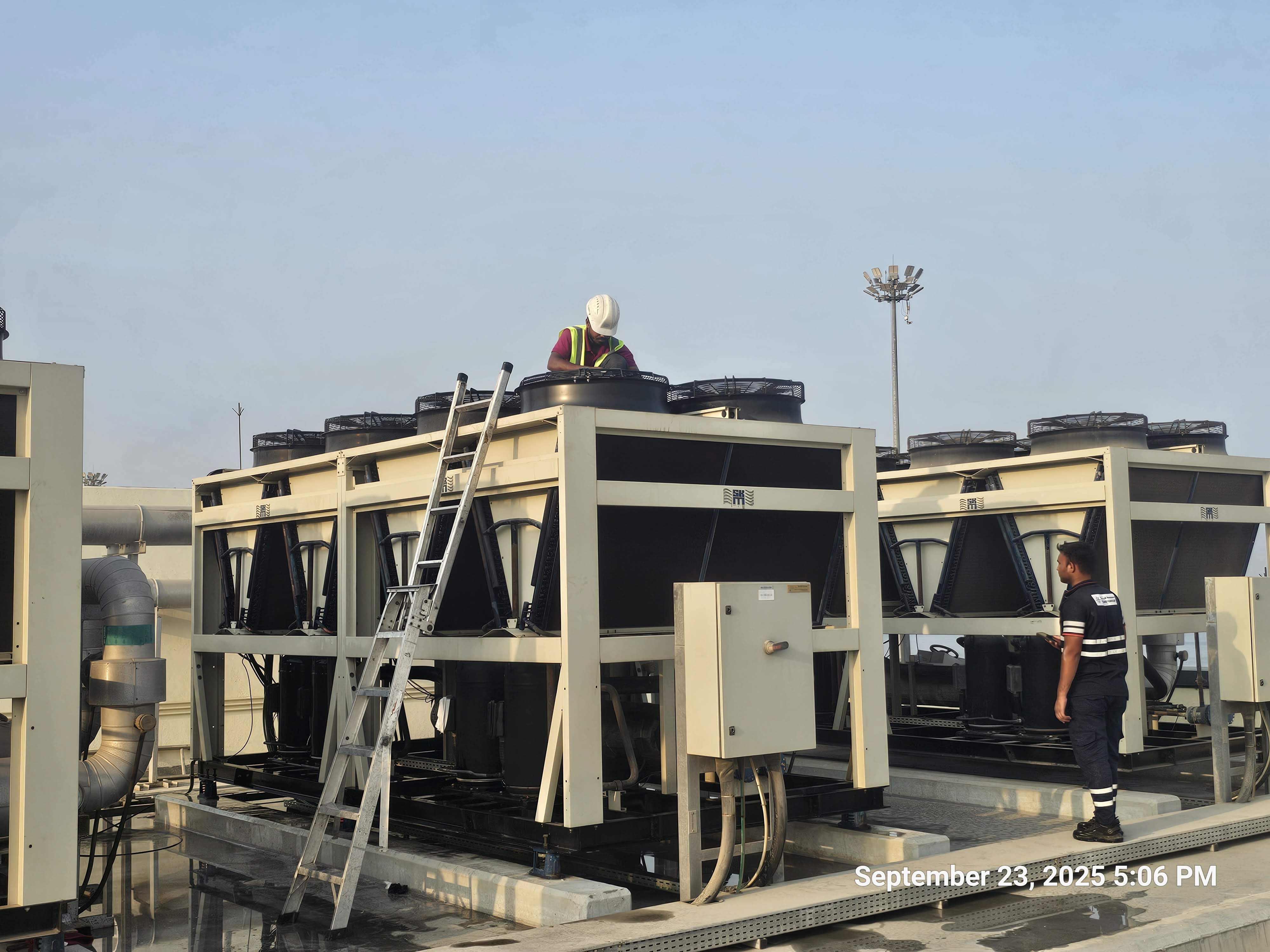 Chiller installation project