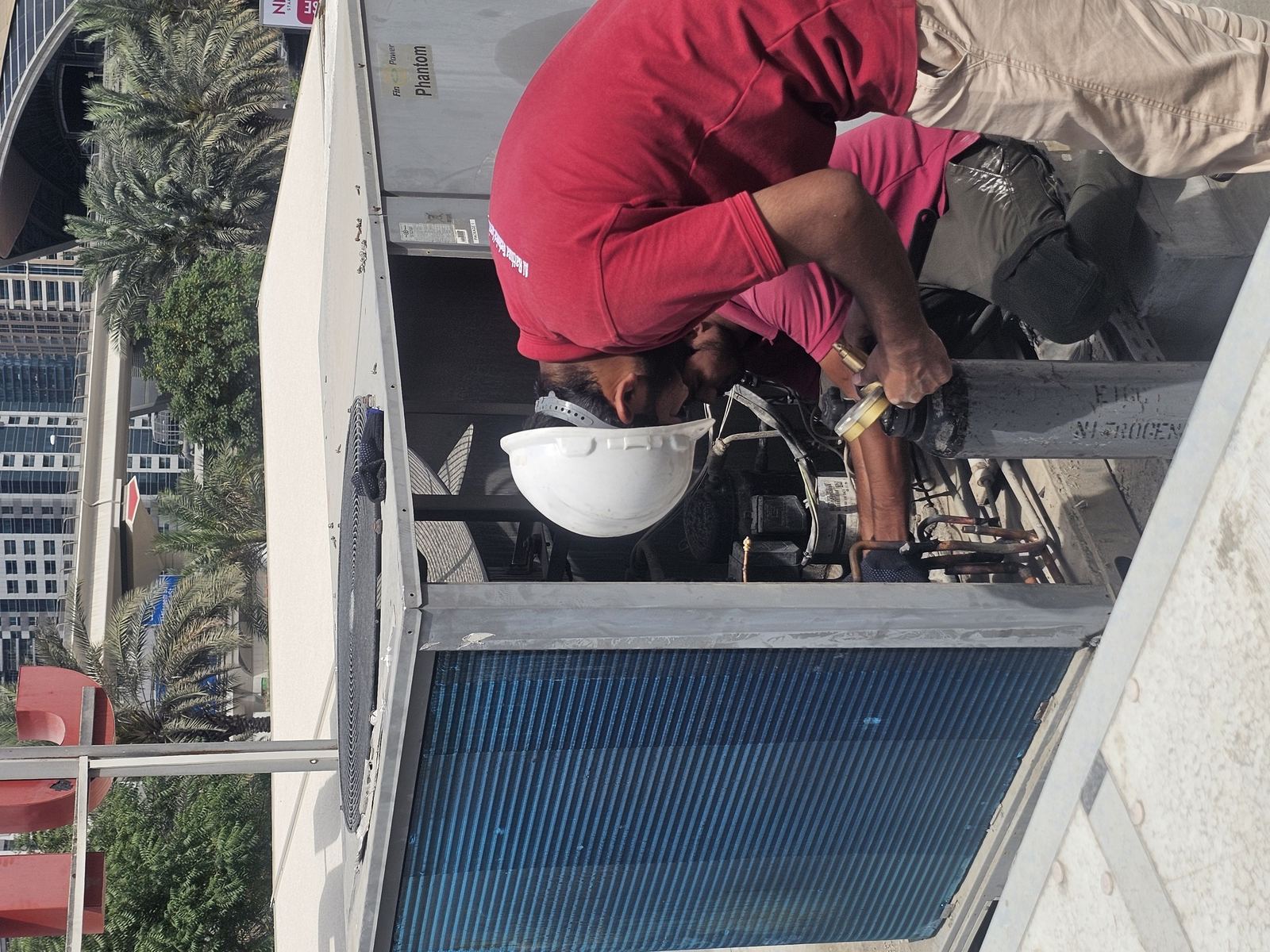 Rooftop AC units Dubai Marina